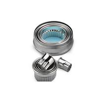 Eva collection set 11 stampini biscotti festonati anello acciaio