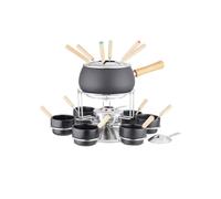 Eva Collection Set Fonduta Bourguignonne 23 pezzi Nero Opaco