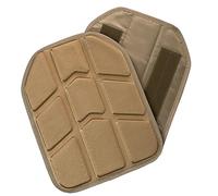 Eva cuscinetto in schiuma per supporto piatto protettivo interno gilet tattico accessori attrezzature morbido pad a forma di velcro fissaggio luce 2pcs(marrone)