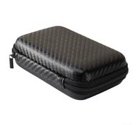 EVA Electronics, custodia compatta per hard disk per cuffie, cavi, dispositivi portatili, 13 x 8 x 4 cm, materiale composito nero leggero