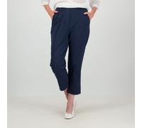 EVA Franco Ciambella Pantaloni lunghi in cotone con elastico e pence