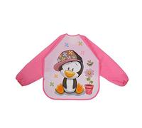 Eva Impermeabile Bambini Grembiule Bambino Pittura Vestiti Bambini A Maniche Lunghe Vestiti Anti-Vestirsi Bavaglini Bavaglino In Polvere Pinguino