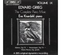 Edvard Grieg Complete Piano Music - Vol. 9 (Knardahl) (CD) Album