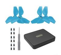 EVA Plastic Propeller Case for dji Neo for shock EVA plastic (blue) | Adatto per 4 eliche, vano per viti integrato, EVA ammortizzante, robusto alloggiamento in plastica, compatto 11,5 cm