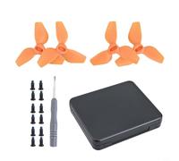EVA Plastic Propeller Case for dji Neo for shock EVA plastic (orange) | Adatto per 4 eliche, vano per viti integrato, EVA ammortizzante, robusto alloggiamento in plastica, compatto 11,5 cm