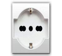 Eva – Presa elettrica Schuko Sistema 44 Unel Ave Domus 10/16A universale 441090/15TS