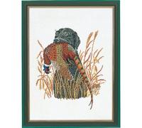 Eva Rosenstand Set punto croce cane da caccia e fagiano