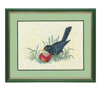 Eva Rosenstand Set punto croce merlo e mela