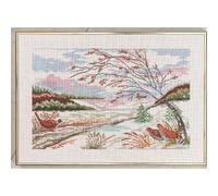 Eva Rosenstand Set punto croce paesaggio invernale