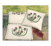 Eva Rosenstand Runner da tavola a punto croce, motivo: cardo