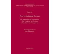 Eva Schumann Das erziehende Gesetz (Copertina rigida)