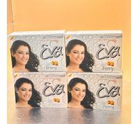 Eva Soap - Ivory Milk and Honey Vitamin D Skin Nourishing Soap, 150g, Pack of 4