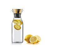 Eva Solo Caraffa da frigorifero con coperchio ribaltabile, vetro borosilicato, acciaio inox, ottone 1L
