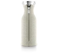 EVA SOLO Caraffa da frigorifero da 963,9 g, per bevande calde e fredde, in vetro borosilicato lavabile in lavastoviglie, in acciaio inox e silicone, design danese e funzionalità, cocco