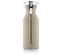 Eva Solo Caraffa da frigorifero, vetro borosilicato, acciaio inox, silicone, beige perlato 1L