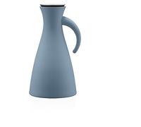 EVA SOLO Caraffa termica da 1,0 l, blu polveroso, teiera in vetro con supporto stabile e ampia apertura, plastica, acciaio inossidabile, silicone, design danese, blu Dusty