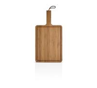 Eva Solo Tagliere da cucina nordico, 32 x 24 cm, in bambù, mantiene pulito il bancone della cucina con pratiche scanalature per evitare fuoriuscite di succo e altri liquidi. Bambù