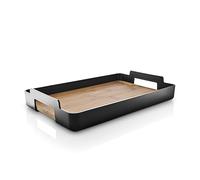EVA SOLO Vassoio rettangolare Nordic Kitchen | Elegante vassoio pratico con manici | nero, 520446