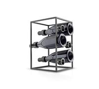 EVA SOLO Wine Cube Nordic Kitchen, Porta Bottiglie Di Vino, In Acciaio E Grigio, Unisex