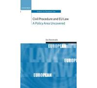 Eva Storskrubb Civil Procedure and EU Law (Copertina rigida)