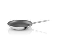 Eva Trio | Padella in acciaio inox da 28 cm Slip-Let Laser Titanium |superficie laser titanio offre una combinazione di Slip-Let, resistenza all'abrasione e durevolezza | acciaio lucidato