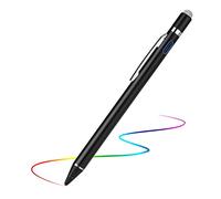 Evach Active Stylus - Penna digitale con punta ultra sottile per iPad, iPhone, tablet Samsung, compatibile con Apple Pen, pennino capacitivo per iPad Pro, colore: nero