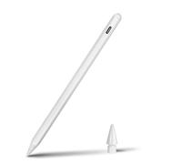 EVACH Penna stilo per iPad 6-11, compatibile con Apple iPad Pro 11/12.9/M4 2018-2025, iPad Air 3/4/5/M2/M3, iPad mini 6/5, Pixel, precisione perfetta, rifiuto del palmo, inclinazione sensibile come