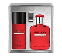 EVAFLORPARIS WHISKEY RED, Eau de Toilette 100 ml + Deodorante 150 ml + Fermasoldi, Profumo uomo