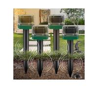 EVAGO 4 Pack Ultrasonic Pet Repellants Ip65 Mole Repellent Solar Ultrasonic Garden Solar Repellent Anti Mouse Anti Animal