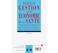 Évaluation des pratiques et des organisations de santé: Journal de gestion et d'économie de la santé n°2 Vol 43 2025