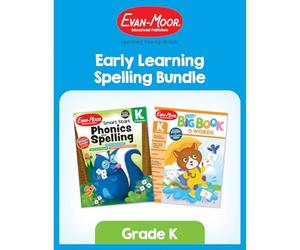 Evan-Moor Educational Publishers Early Learning Spelling Activity Book Bundle Grade K