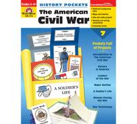 Evan-Moor EMC3724 History Pockets: The American Civil War Book Grades 4-6+