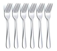 Evanda 14cm forchette da dessert 6 pezzi, set di forchette da pasticceria in acciaio inox, forchette da frutta, mini forchette da torta, forchette da aperitivo per casa, matrimonio, festa, ristorante