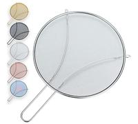 Evanda Coperchi antischizzo 30 cm per Cucinare, Rete fine in Acciaio Inossidabile per Padella, Protezione antigrasso per Padella per Fermare Gli Schizzi di Olio Caldo, Coperchio di Cottura Sicuro