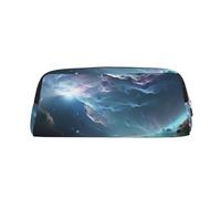 EVANEM 3D Graphics Universe Space Pencil Case, Leather Zip Pouch, Office Stationery Organizer, Cosmetic Bag Coin Purse, Grafica 3d Universo Spazio, Taglia unica, Portamonete