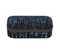 EVANEM Astuccio per matite con girasoli marini, astuccio a doppio strato di grande capacità, astuccio per cancelleria da ufficio, astuccio portatile, Il binario blu, Taglia unica, Beauty Case