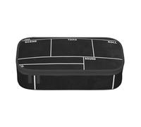 EVANEM Astuccio portamatite con tribù native americane, grande capacità, doppio strato, astuccio per cancelleria da ufficio, astuccio portatile, Classic Movie Clapboard Nero, Taglia unica, Beauty Case