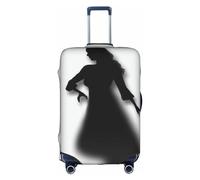 EVANEM Copertura per bagagli da viaggio arcobaleno, custodia protettiva elastica per trolley, antigraffio, adatta per bagagli da 45,7 a 81,7 cm, L ombra della donna Silhouette, M