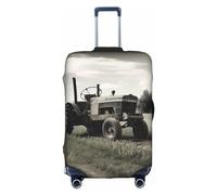 EVANEM Copertura per bagagli da viaggio arcobaleno, custodia protettiva elastica per trolley, antigraffio, adatta per bagagli da 45,7 a 81,7 cm, Trattore Agricoltura Tranquil, M