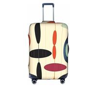 EVANEM Copertura per bagagli da viaggio con motivo Border Collie, custodia protettiva elastica per trolley, antigraffio, adatta per bagagli da 45,7 a 81,7 cm, Metà secolo moderno con forme a goccia, M