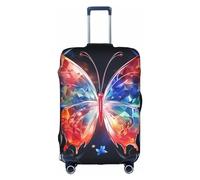 EVANEM Copertura per bagagli da viaggio con motivo girasole, custodia protettiva elastica per trolley, protezione antigraffio per valigie, adatta per bagagli da 18 a 32 pollici, Farfalla Musica, M