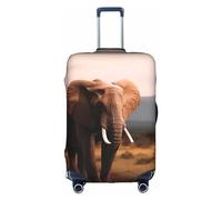 EVANEM Copertura per bagagli da viaggio con palline di Natale rosa, custodia protettiva elastica per trolley, antigraffio, adatta per bagagli da 45,7 a 81,7 cm, Elefante a, L