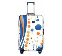 EVANEM Copertura per bagagli da viaggio con rosa rossa e vino, per amanti romantici, custodia protettiva per trolley, antigraffio, adatta per bagagli da 45,7 a 81,7 cm, Metà secolo moderno con forme a