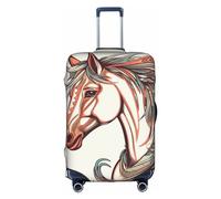 EVANEM Copertura per bagagli da viaggio con teschio di zucchero, custodia protettiva elastica per trolley, protezione antigraffio, adatta per bagagli da 45,7 a 81,7 cm, Cupido Freccia Love Horse, M