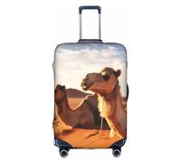 EVANEM Copertura per bagagli da viaggio in aereo volante, custodia protettiva elastica per trolley, protezione antigraffio, adatta per bagagli da 45 a 81 cm, Cammelli Resto Deserto, XL
