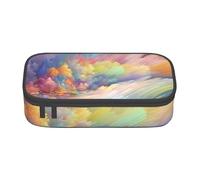 EVANEM Dream Astuccio colorato, grande capacità, doppio strato, per studenti, cancelleria da ufficio, astuccio portatile, Sogno colorato, Taglia unica, Beauty Case