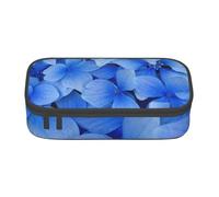 EVANEM Elegante astuccio viola con fiore di peonia, grande capacità, doppio strato, astuccio per cancelleria da ufficio, astuccio portatile, Fiore tropicale., Taglia unica, Beauty Case