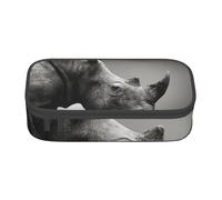 EVANEM Elegante astuccio viola con fiore di peonia, grande capacità, doppio strato, astuccio per cancelleria da ufficio, astuccio portatile, Sud Africa Animale, Taglia unica, Beauty Case