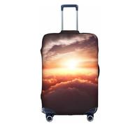 EVANEM Fish Under The Sea - Copertura per bagagli da viaggio, custodia protettiva elastica per trolley, antigraffio, adatta per bagagli da 45,7 a 81,7 cm, Sole Alba Nube, XL