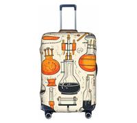 EVANEM Galaxy Animal Dragonfly Travel Luggage Cover, custodia protettiva elastica per trolley, antigraffio, adatta per bagagli da 18 a 32 pollici, Stampa chimica, XL